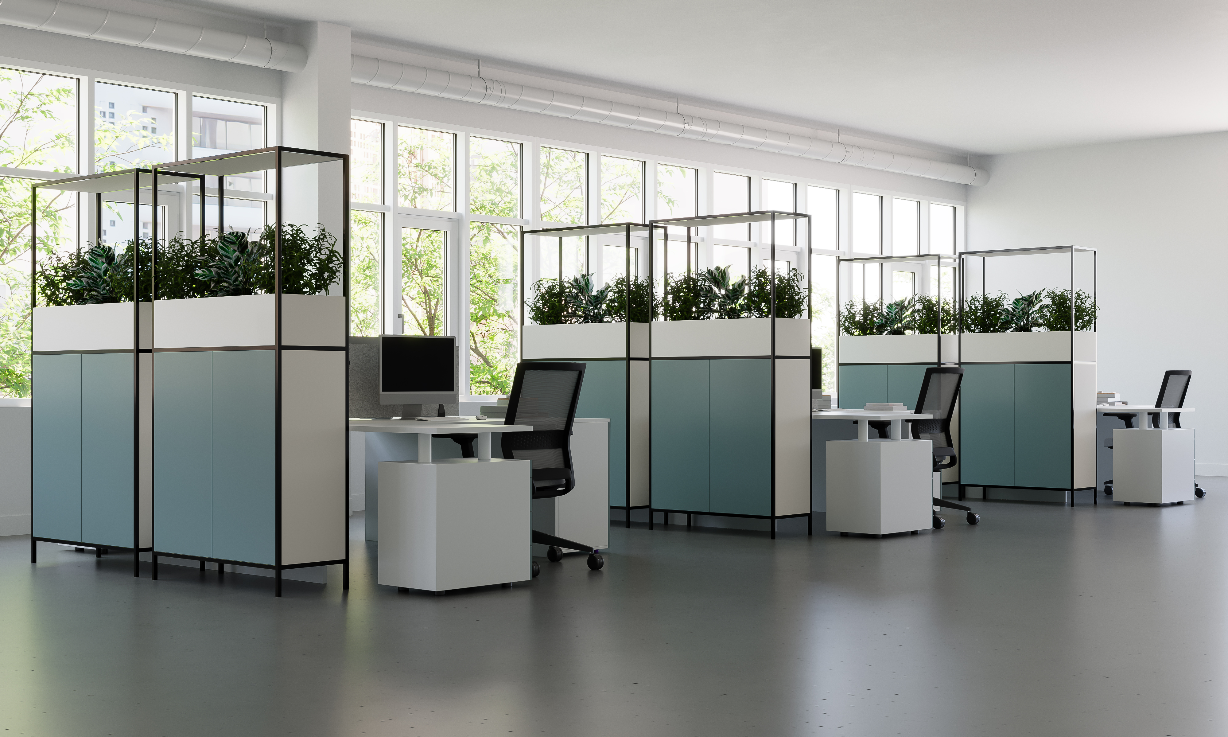 Work Surrounded by Green